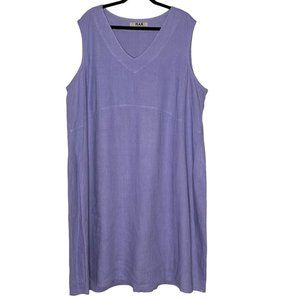 Flax Women's Purple Sleeveless Dress